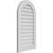 Ekena Millwork Round Top Surface Mount PVC Gable Vent: Non-Functional, w/ 3-1/2"W x 1"P Standard Frame, 22"W x 40"H GVPRT22X4001SN - alternate 4